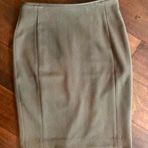 H&M Army Green Pencil Skirt